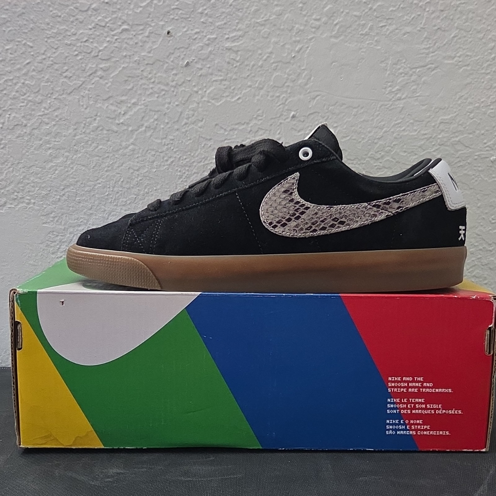 Nike SB Zoom Blazer Low GT QS Black Skateboarding Shoes US Size 9