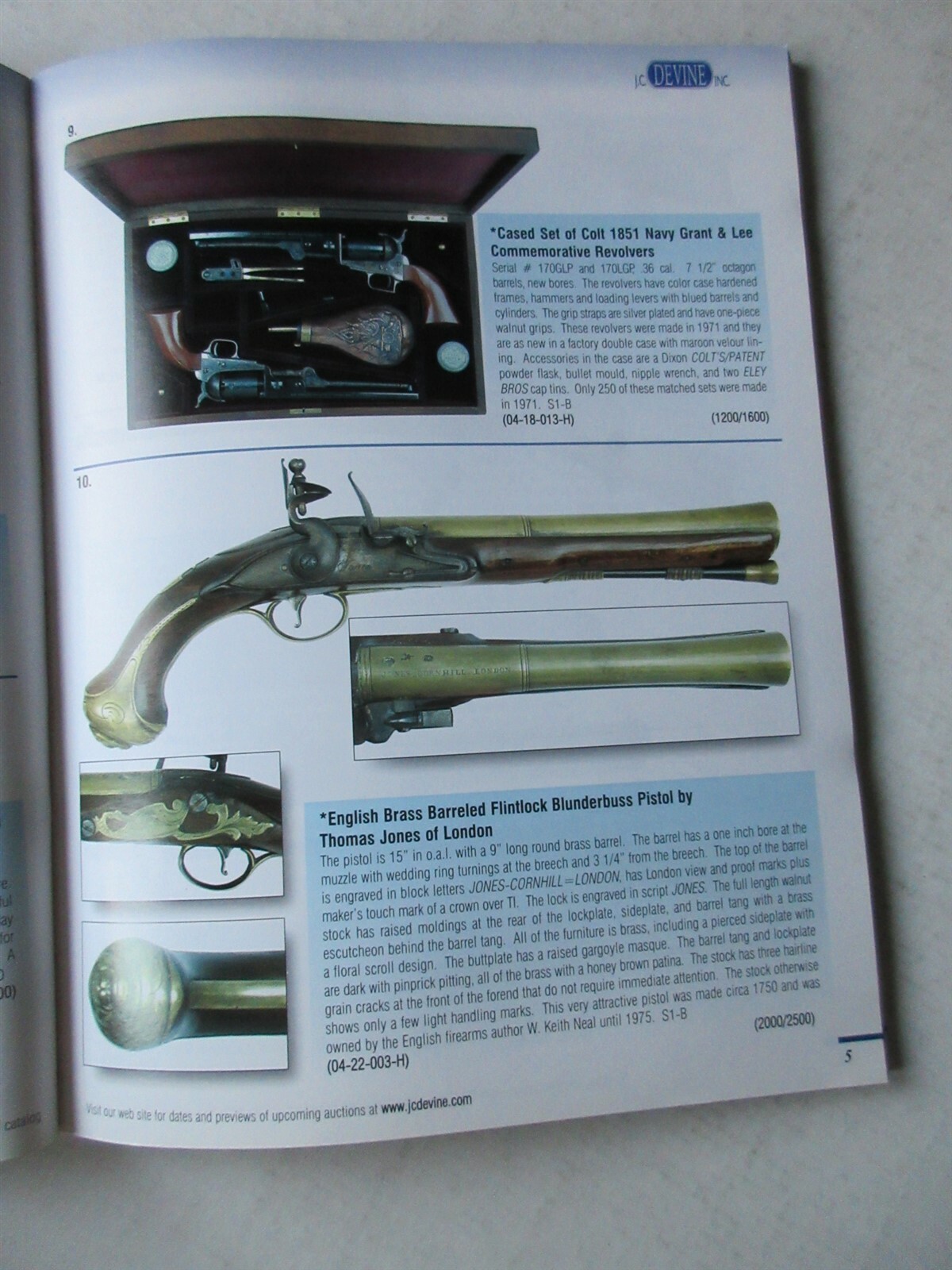 J.C. Devine Firearms Auction Catalog 2402 May 16, 2004