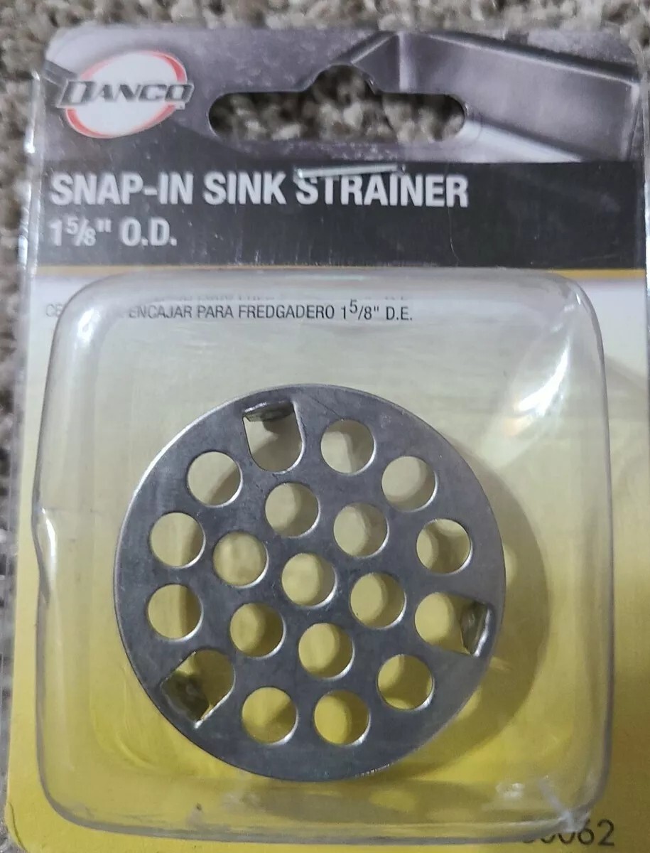 Danco 80064 Snap-In Sink Strainer, Chrome, 1-7/8"