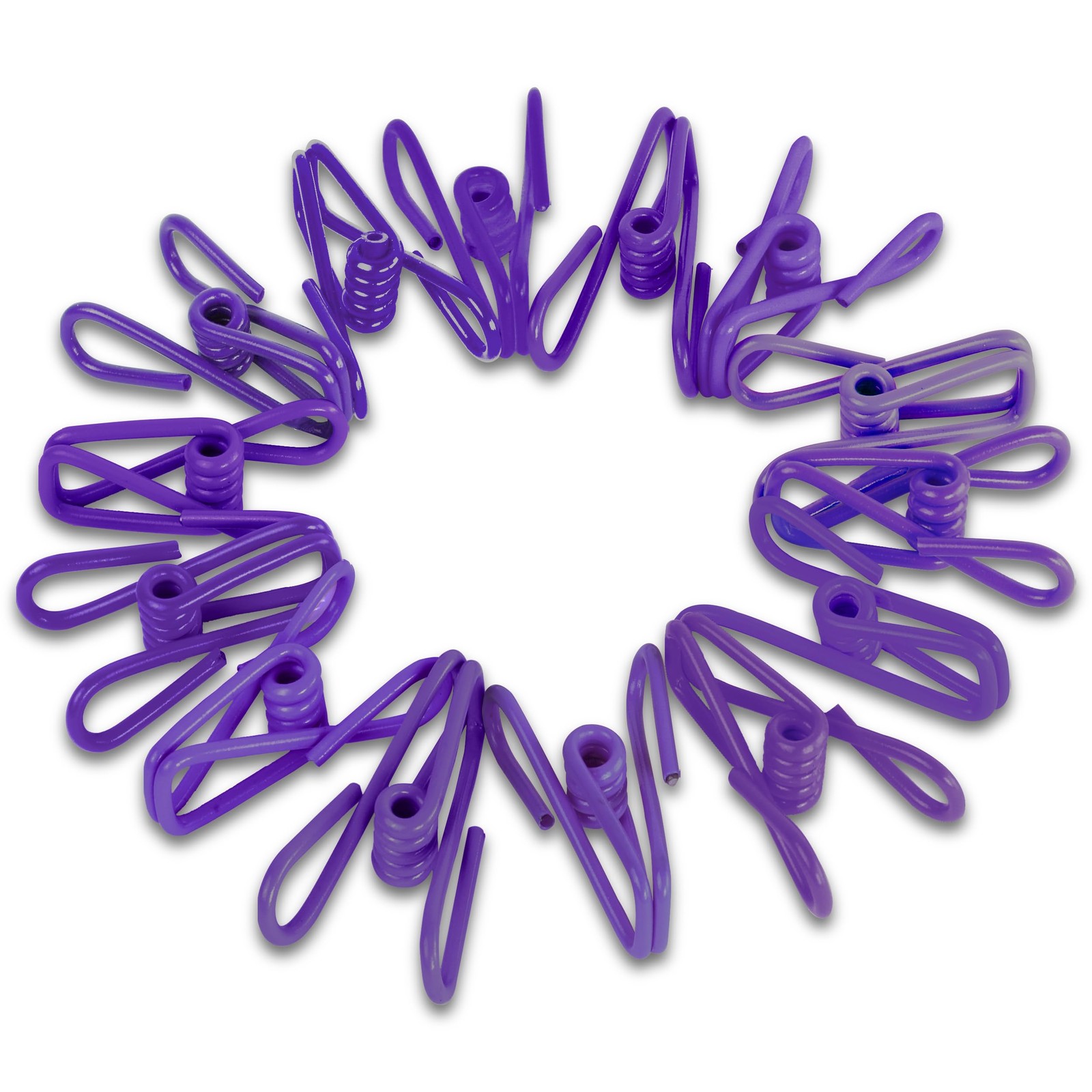 30 Pack Purple Chip Bag Clips for Food - PVC 2 Inch Coated Sealer for Sealing...