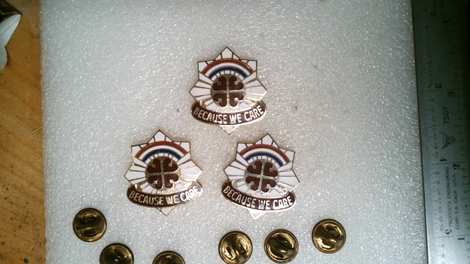 US MILITARYINSIGNIA DUI CREST SET OF 3 MEDICAL DEPARTMENT FORT KNOX KENTUCKY