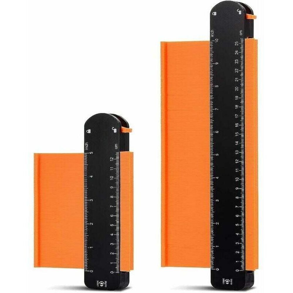 2x Lockable Contour Gauge Profile Duplicator Marking Tool Wood Laminate