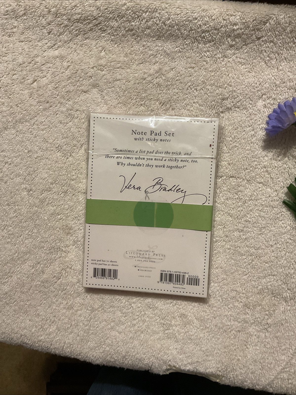 Vera Bradley Pinwheel Pink Note Pad Set Retired Pattern New