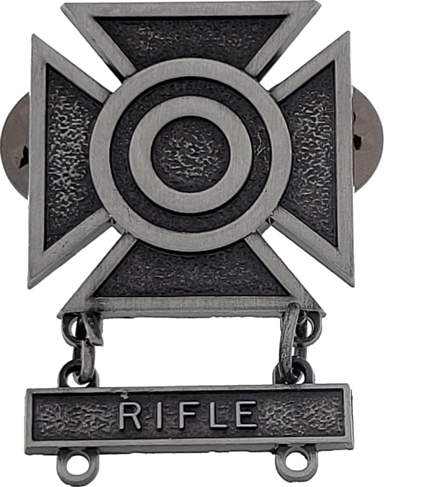 US ARMY Expert Sharpshooter Oxidized Badge MARKSMAN Qualification RIFLE Q Bar