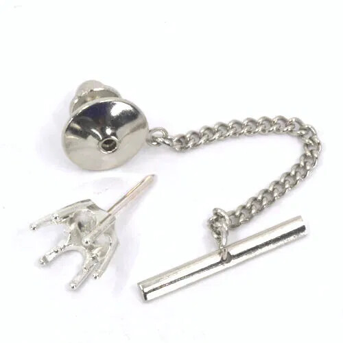 Round Tie Tack and Back