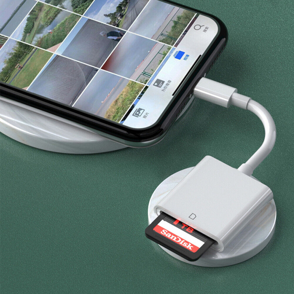 For Apple iPhone 15 Pro Max Plus USB Stick SD TF Card Reader Type C OTG Adapter