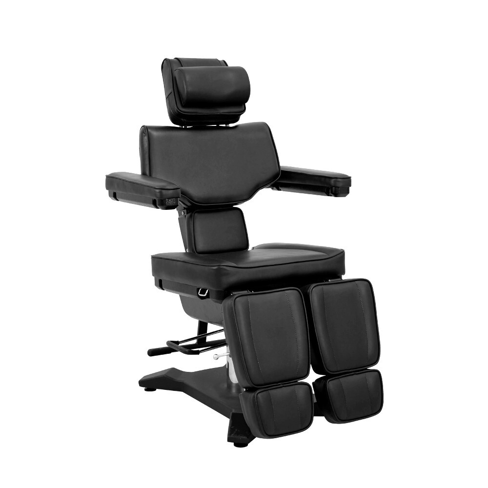 Heavy Duty Hydraulic Tattoo Client Bed Adjustable Black Reclining Chair Tattoo