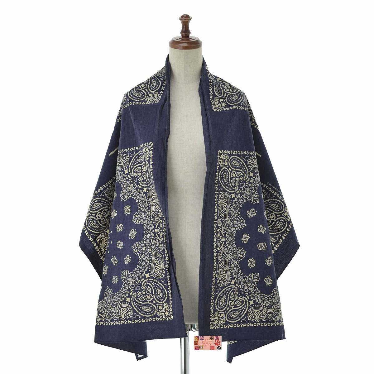 USA MADE HAVAHANK 66"(168cm)x22"(55cm)*PAISLEY BANDANA SCARVE WRAP NECK SCARF