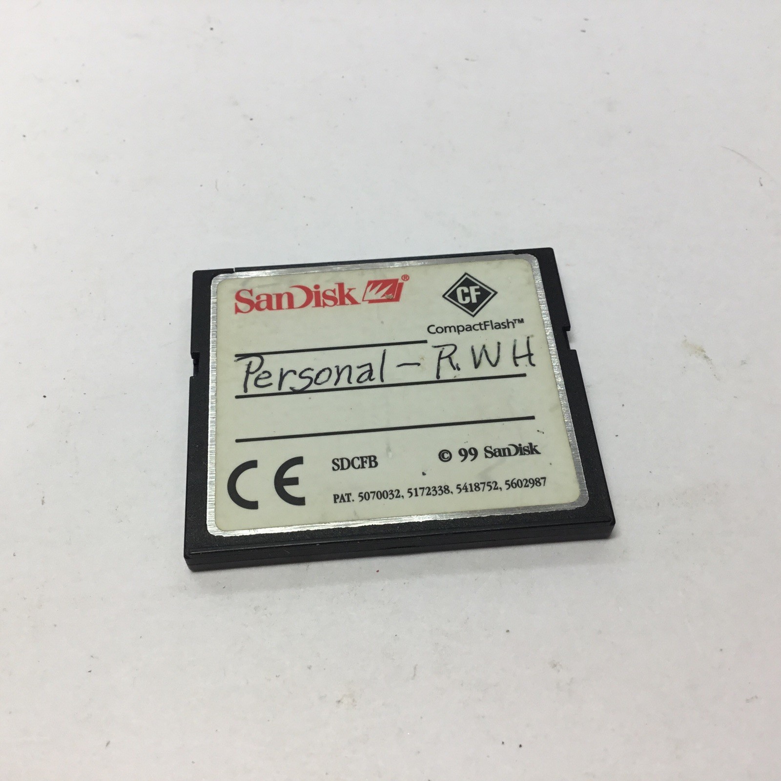 Sandisk 192 MB Compact Flash.