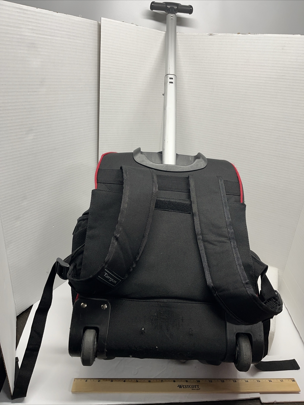 Targus Compact Rolling Laptop Backpack Black