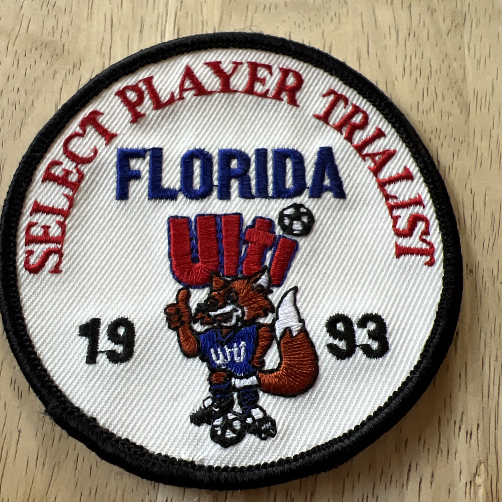 Vintage 1993 South Florida Ultimate Ulti Select Player Trialist Soccer Patch