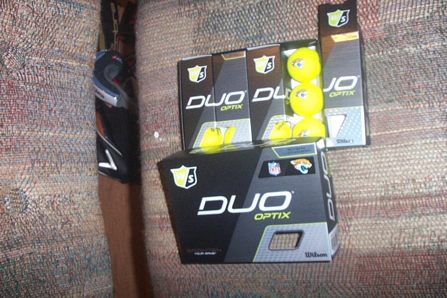 1 dz BRAND NEW 2020 Wilson Staff Duo Optix golf ball Yellow Jacksonville Jaguars