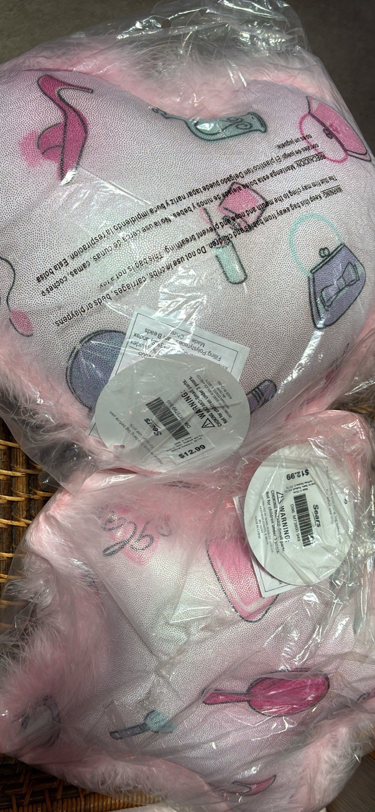 Princess Pillows Heart, And Star With Feather Trim  - Decorative Pillows