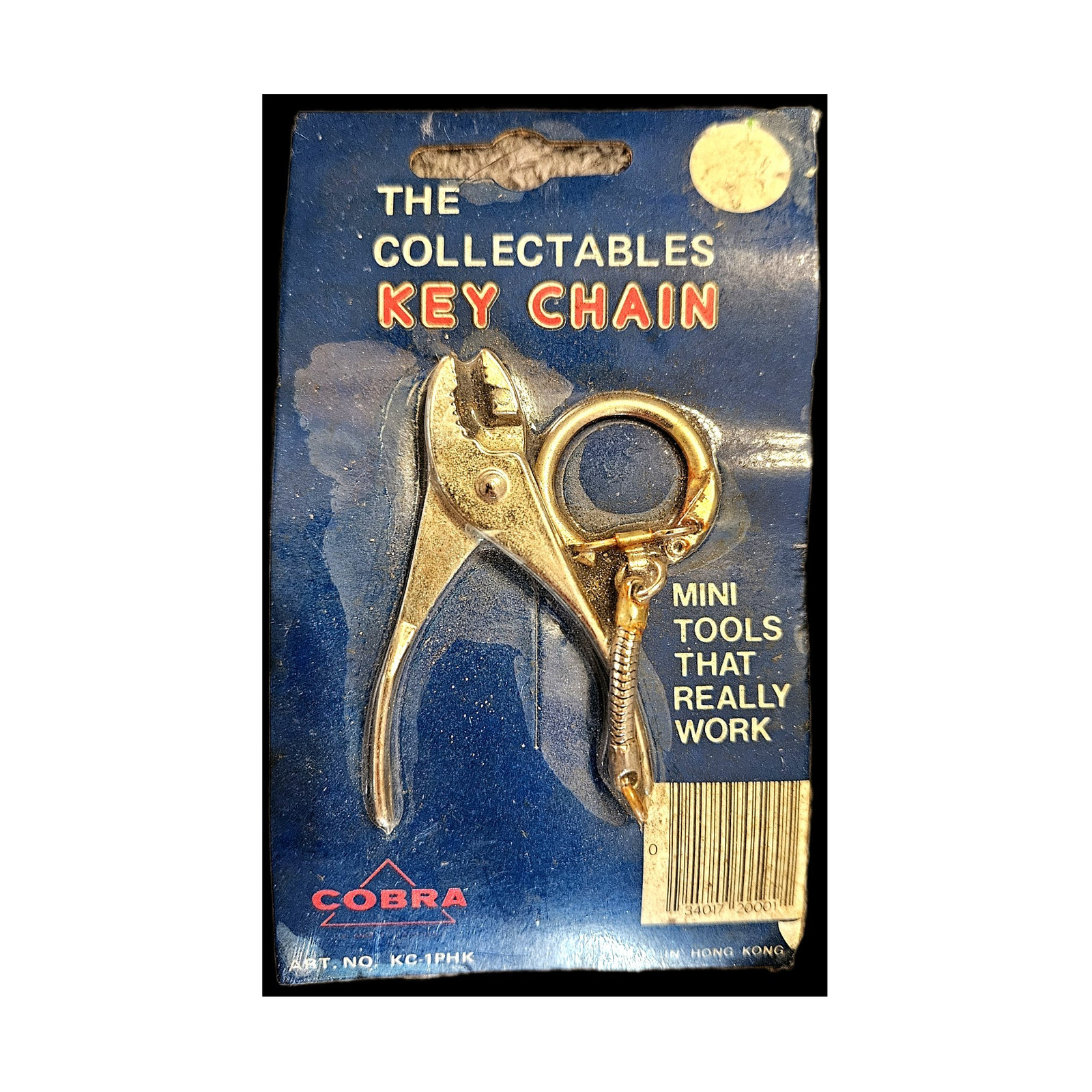 Vintage "The Collectables" mini plier key chain made by Cobra in Hong Kong.