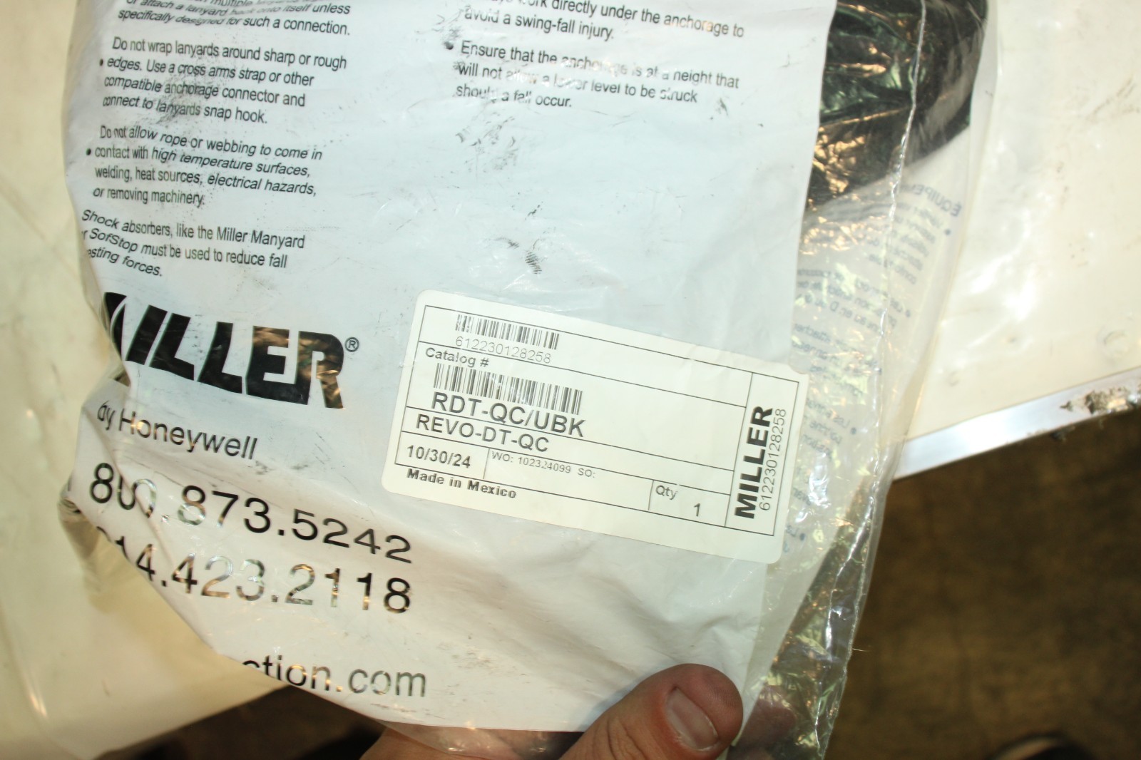 Miller Revolution Harness with Dualtech Webbing RDT-QC/UBK