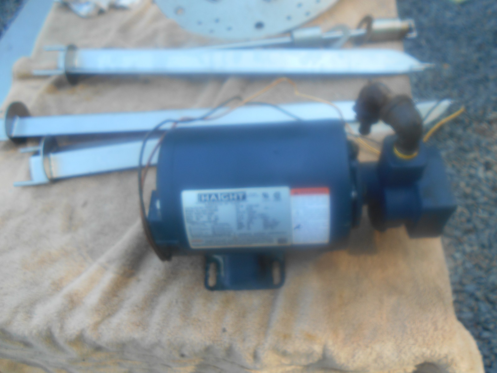 HAIGHT HOT OIL MOTOR AND PUMP ASSEMBLY,BKI,GILES FRYERS GOOD TESTED