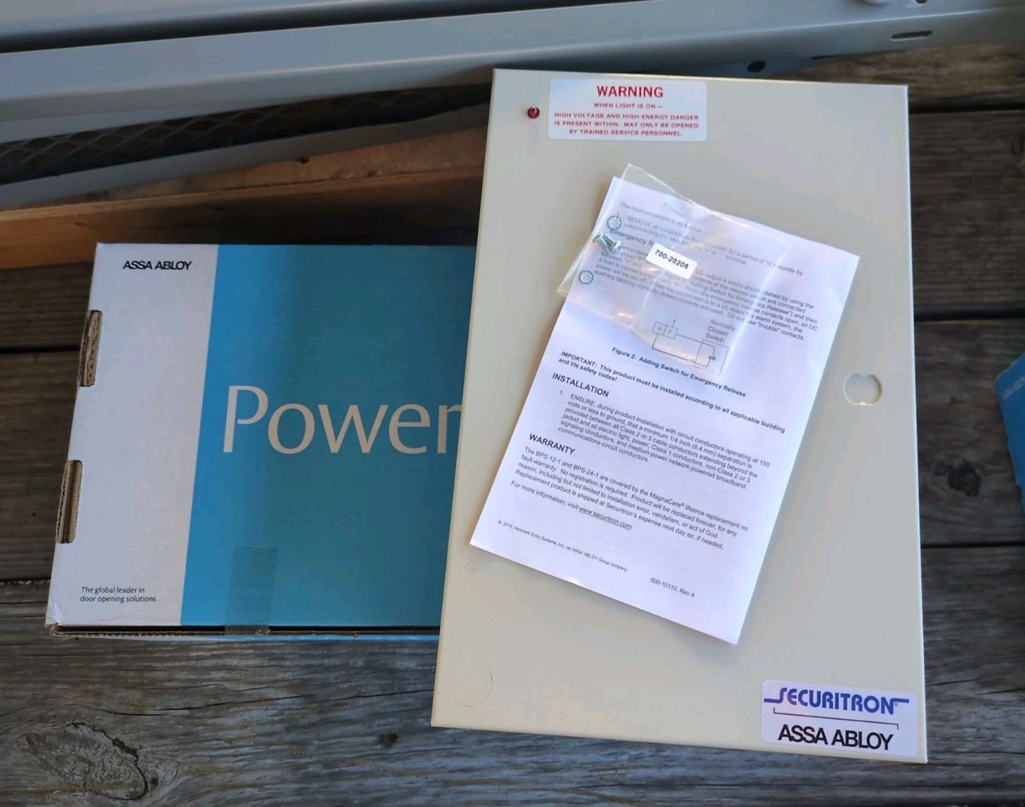 Securitron BPS-24-1 Series Boxed Power Supply  24VDC 1A  ASSA ABLOY BPS24 SEALED
