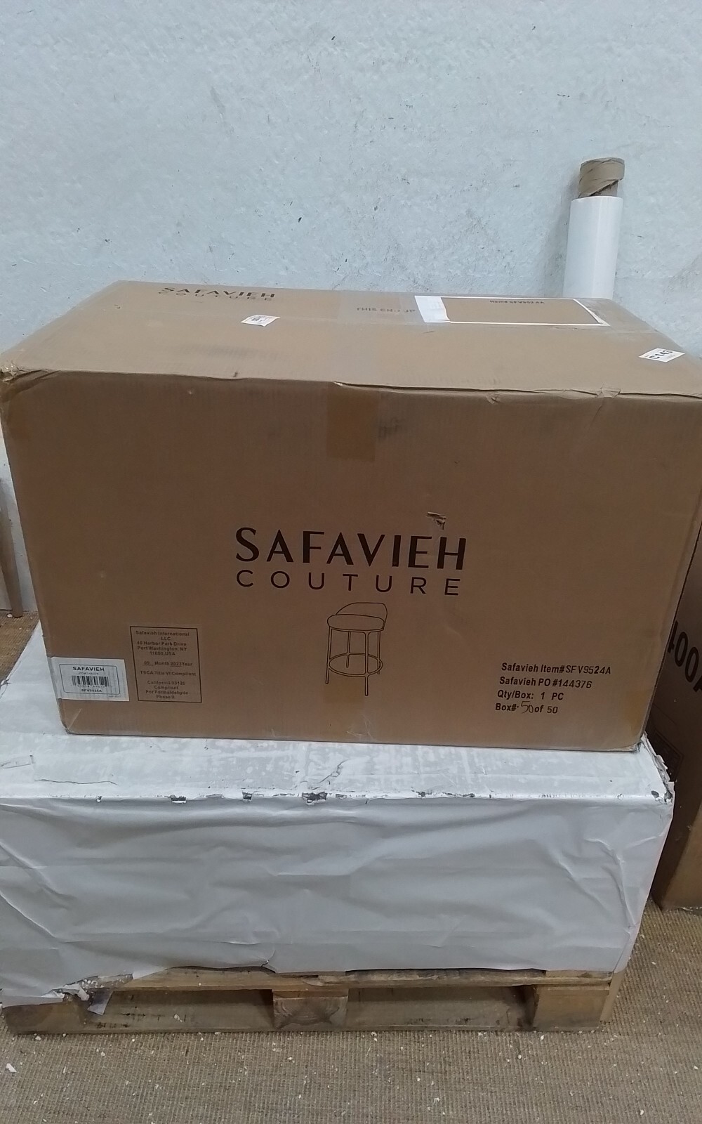 Safavieh WOODSEN BOUCLE COUNTERSTOOL, Reduced Price 2172732347 SFV9524A