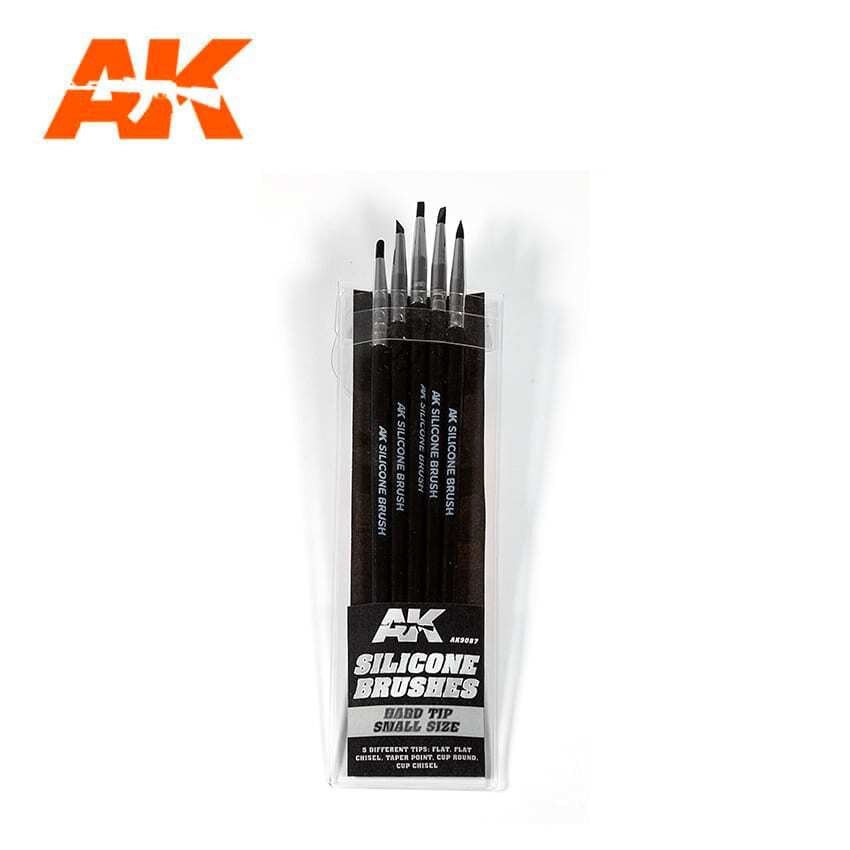 AK-Interactive Silicone Brushes Hard Tip Small Size (5pcs)