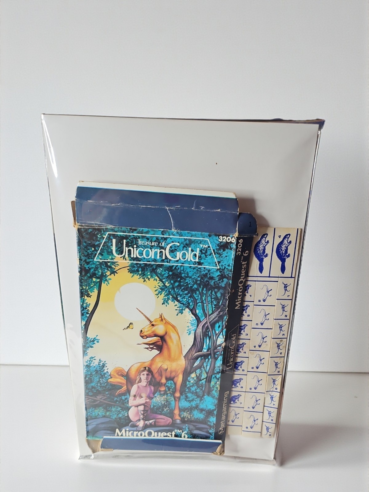 Treasure of Unicorn Gold Metagaming MicroQuest 6  #3206 Box And Sheet Cards Only
