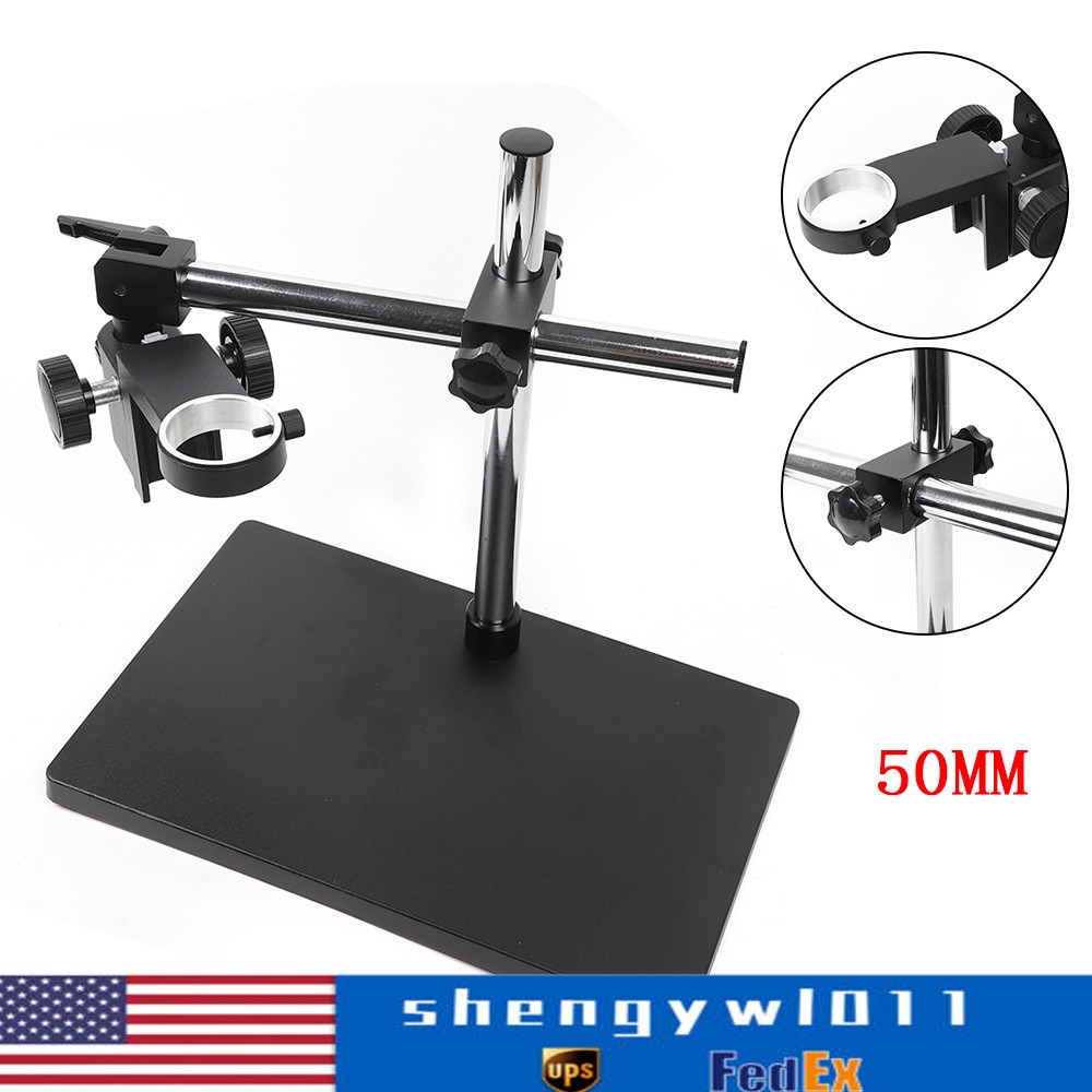 Adjustable Microscope Boom Stand Heavy Duty Large Stereo Arm Table Stand Holder