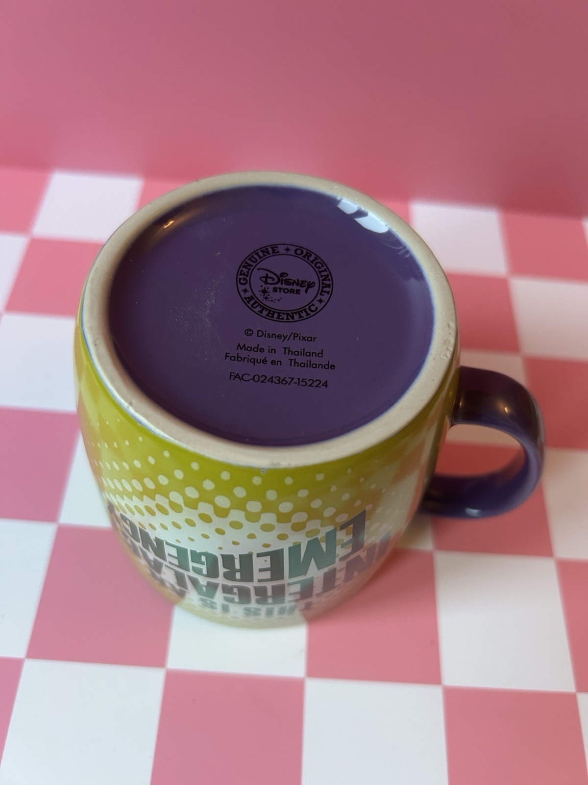 Walt Disney Store Pixar Toy Story Buzz Lightyear Emergency cup Mug