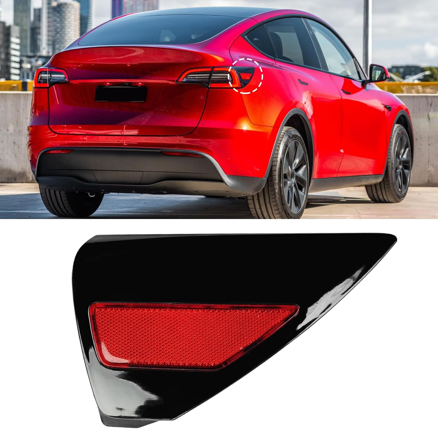 Compatible with Tesla Charging Port Cover for Model 3 2017-2023 Model Y 2020-202