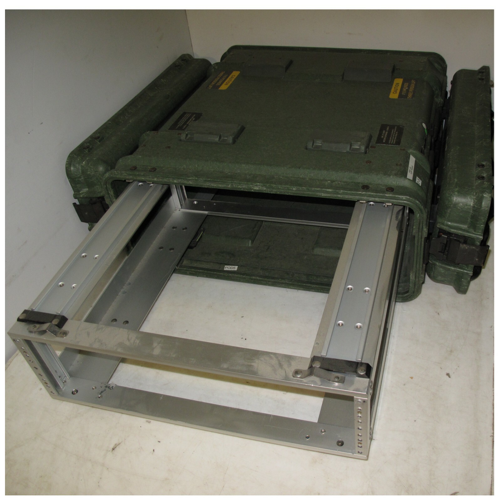 Rackmount 03U x20 Slide Out Rack ECS Composite Shock Mount Shockmount Case VG