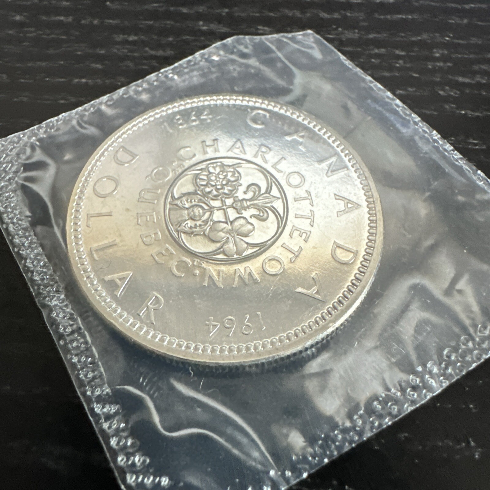 1964 *Missing Dot* Canada Silver Dollar Proof-like Uncirculated Coin