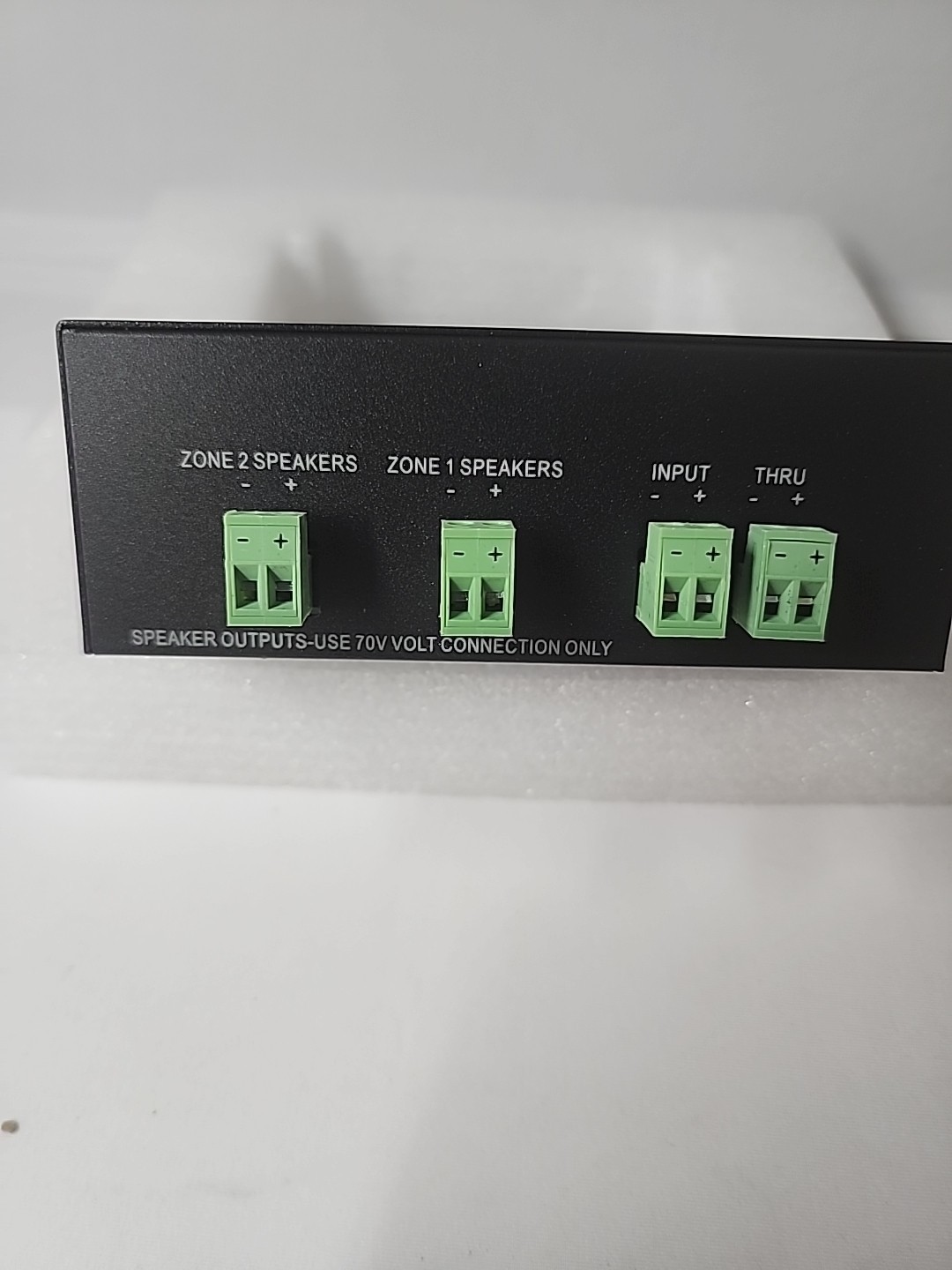 2 Way Zone Speaker Selector Switch Splitter Volume Control 100W Per Channel