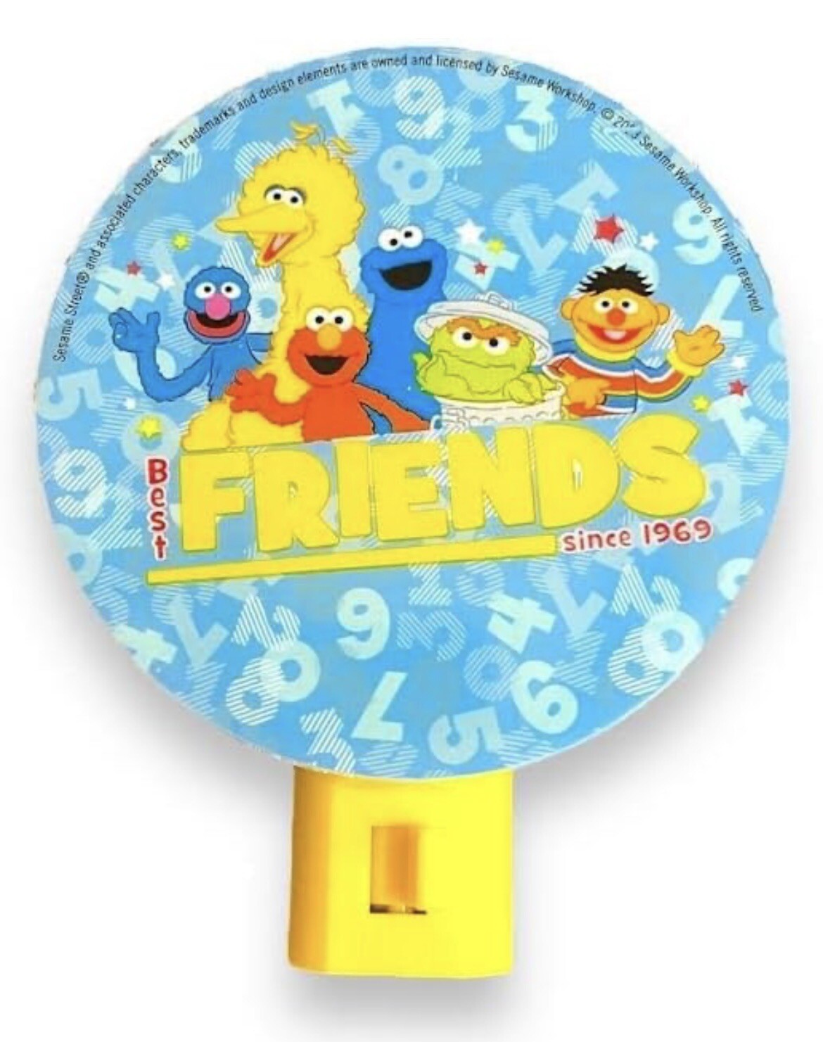 New Sesame Street Friends LED Night Light, Manual On/Off Switch