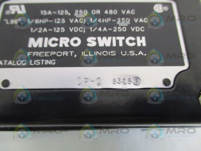 MICRO SWITCH OP-Q SPLASH PROOF SWITCH NSMP