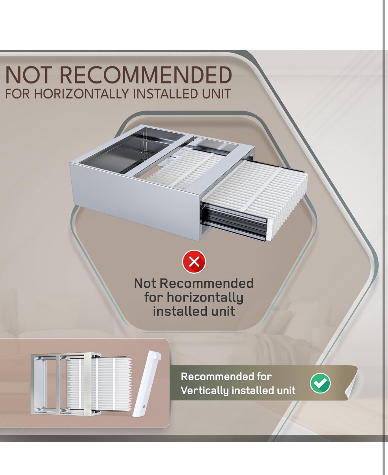 3 Pack 313 Replacement Air Filter Compatible with AprilAire 313 20"x20"x4"