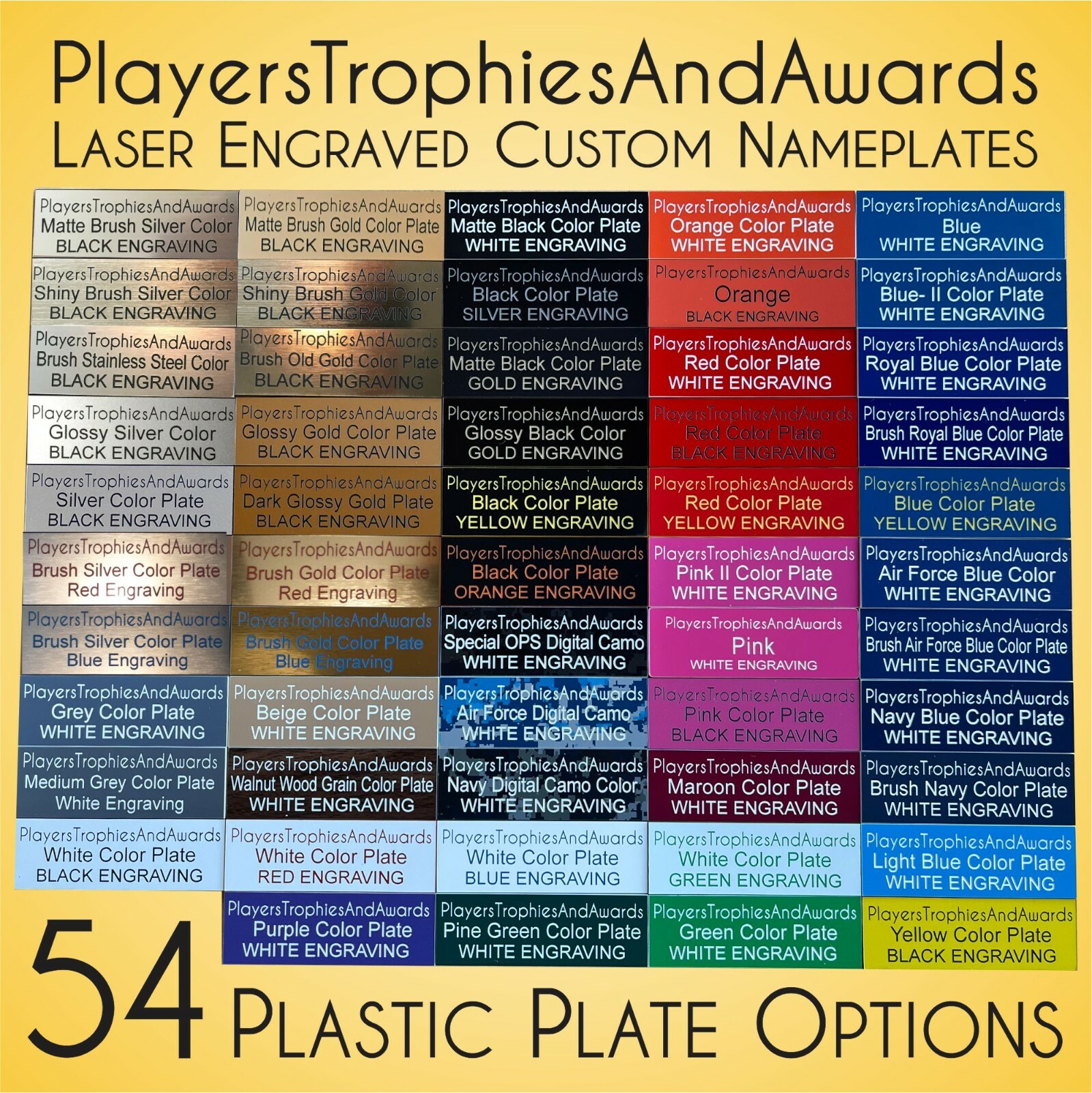 1.5x5 PLASTIC name plate custom Engraved Name Tag Plaque Proof incl 1.50 x 5 PTA