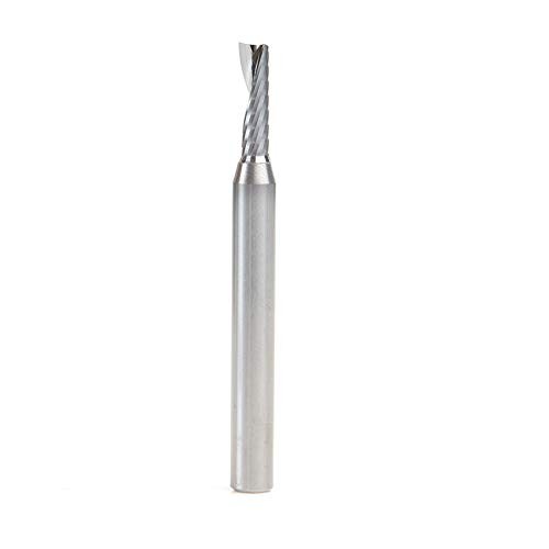 Amana Tool 51423 Solid Carbide CNC Spiral 'O' Single Flute Plastic Cutting 3/16