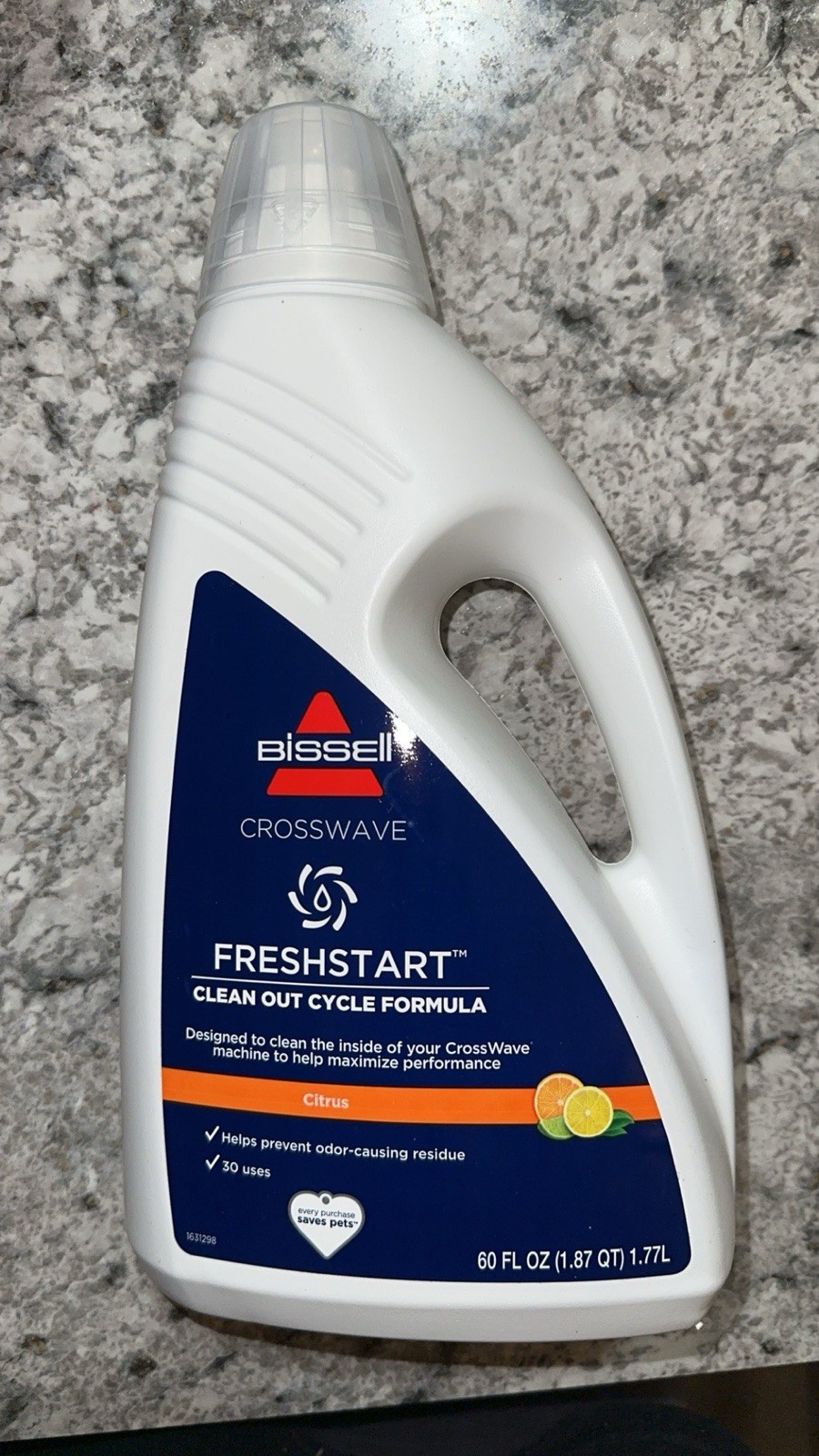 BISSELL FreshStart CrossWave Cleanout Formula, 3557, 60oz, Prevent Odor-Causi