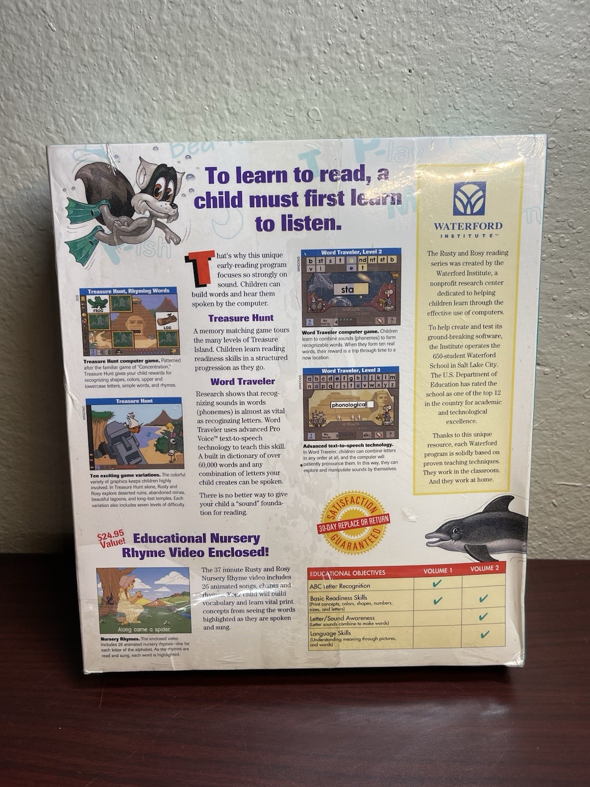 Rusty & Rosy: Read With Me, Volume 2 educational software Big Box Sealed 3.5”