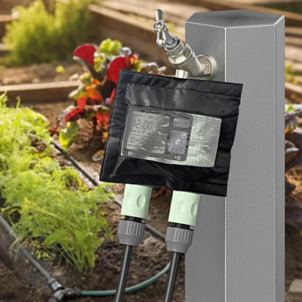 Outdoor Hose Timer Protector Cover with Transparent Window for Easy View