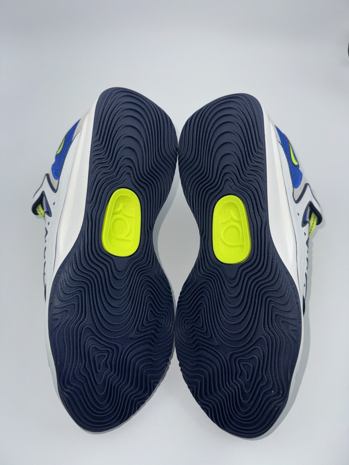 Nike KD18 Mens Basketball Shoes Sneakers White Blue Volt 'Smart City' HV1992-400