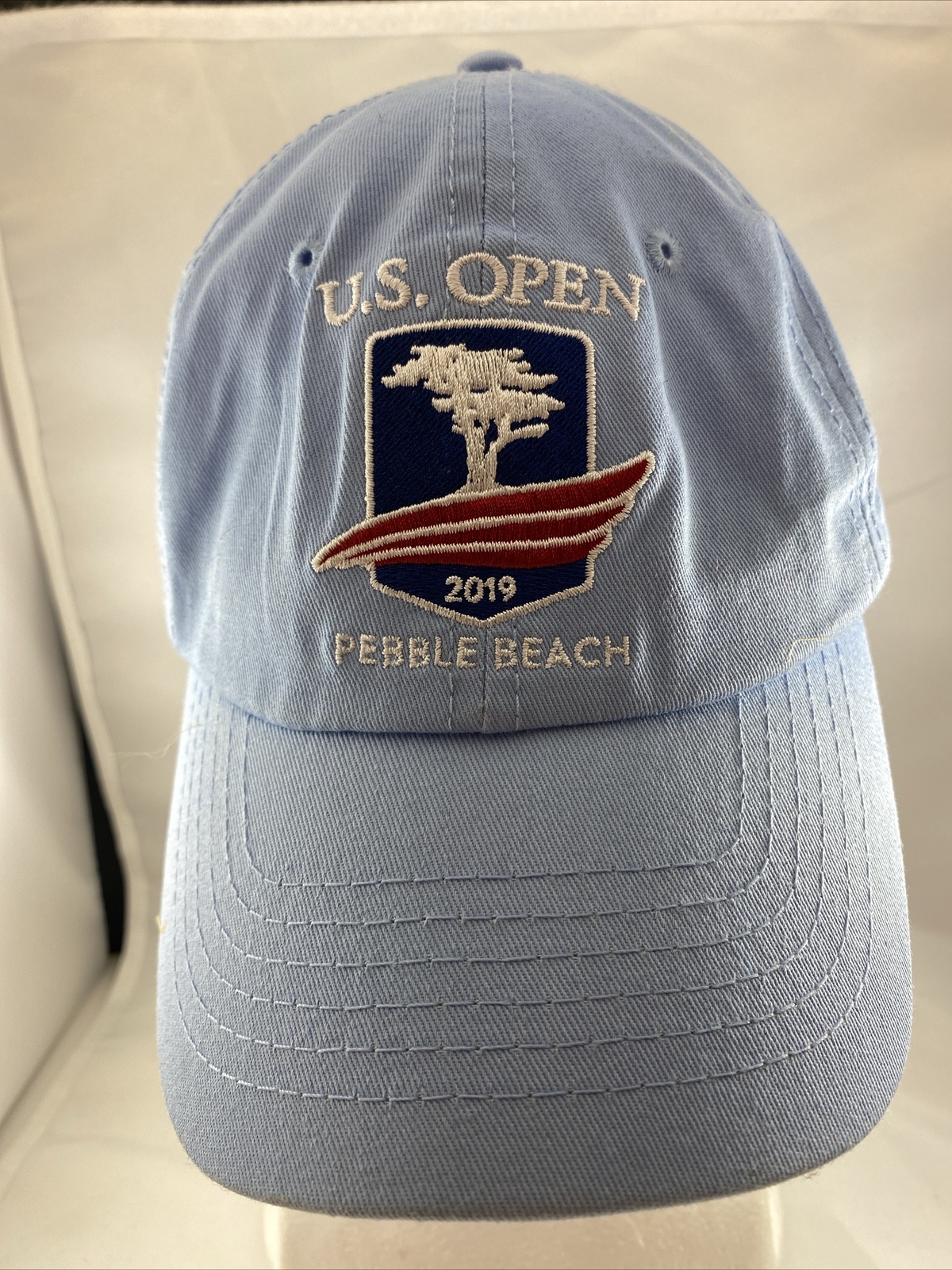 US Open Pebble Beach 2019 Golf Hat Cap USGA Member Light Blue Adjustable
