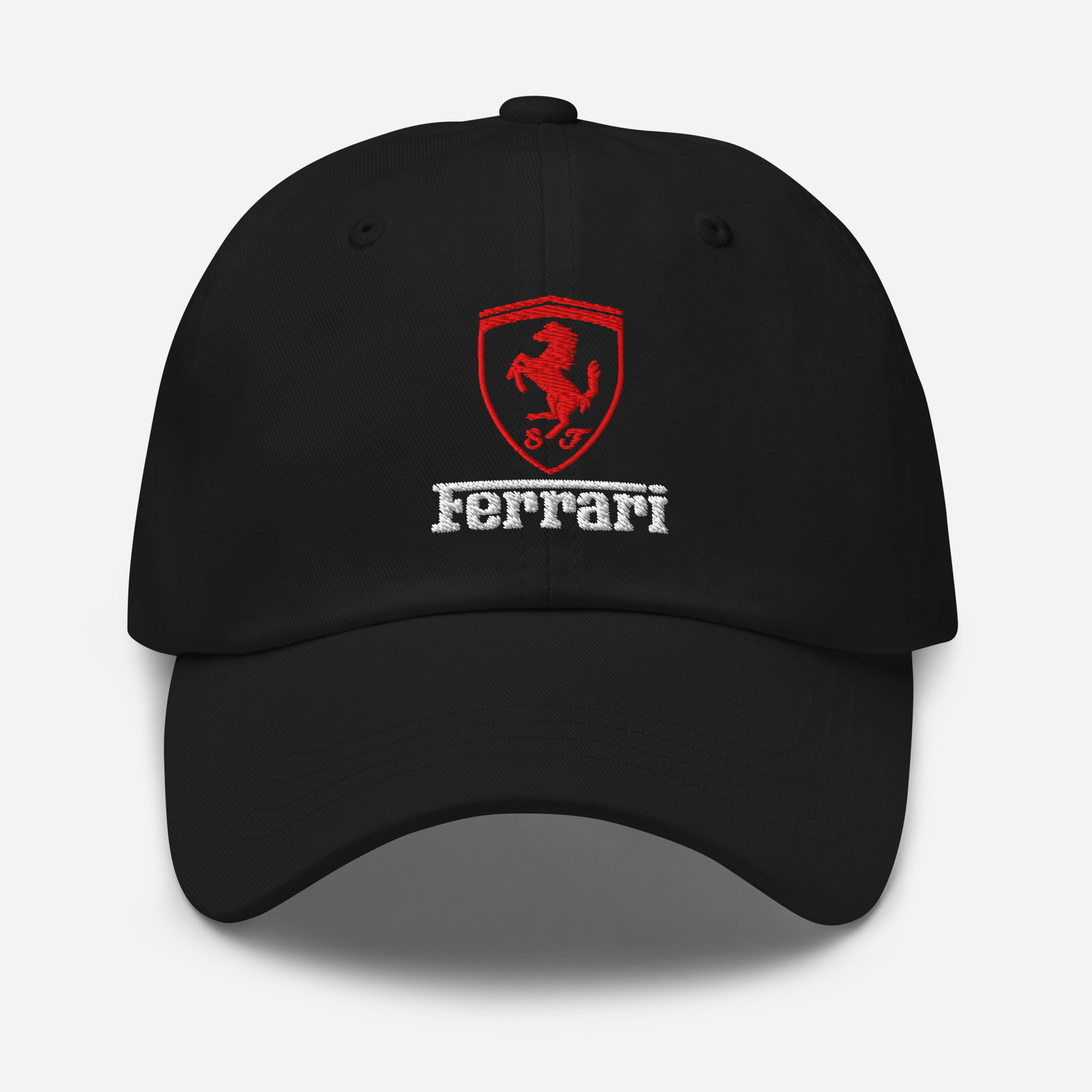 2026 Ferrari-Inspired Black Red White Scuderia Cap F1 Fan Hat Adjustable Gift