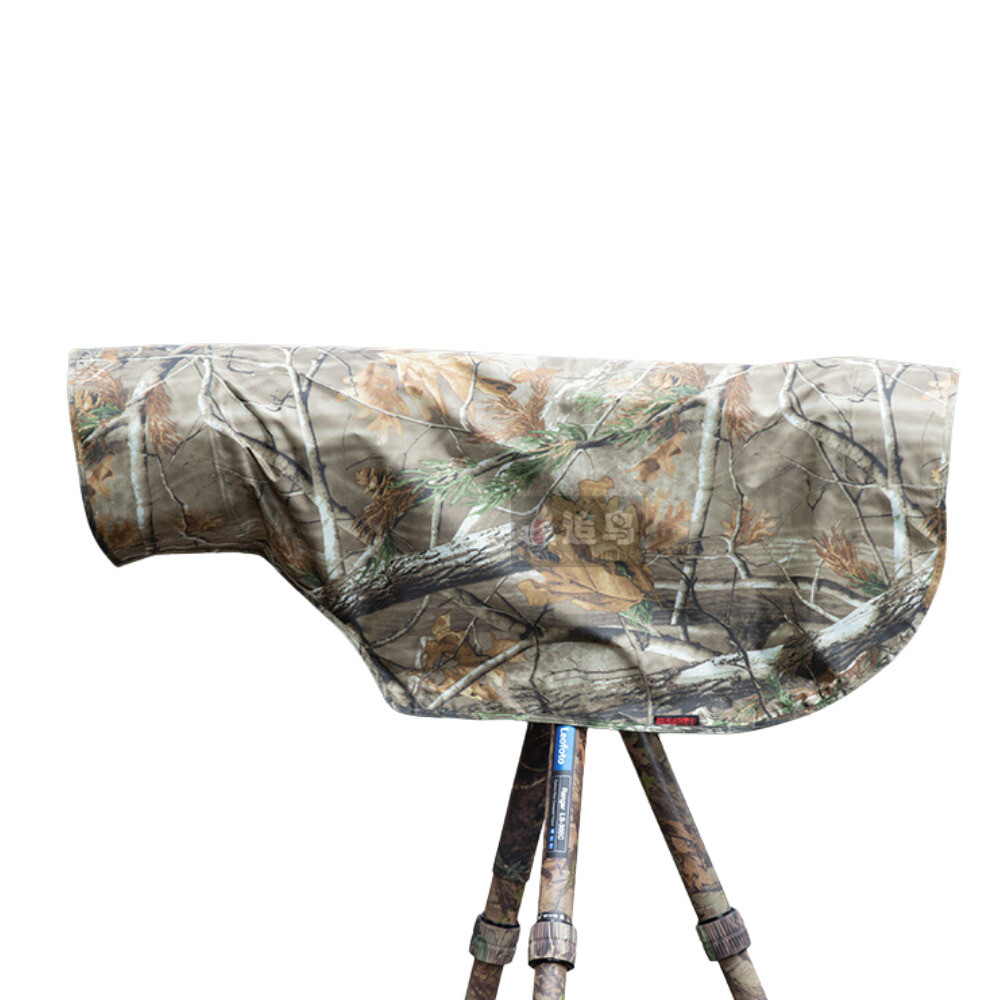 ZZQ&CCF Rain Cover Raincoat for Telephoto Lens Army Camo Guns Clothing-L