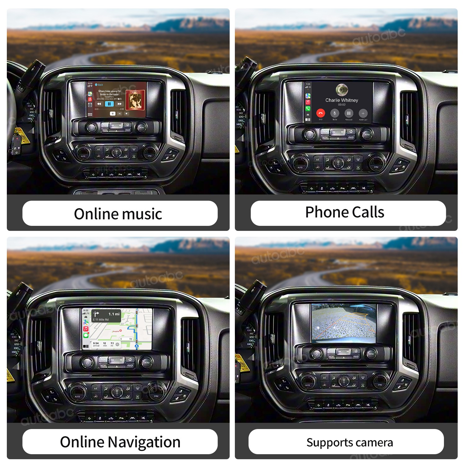 Wireless CarPlay Android Auto interface for Chevrolet Silverado Corvette Impala