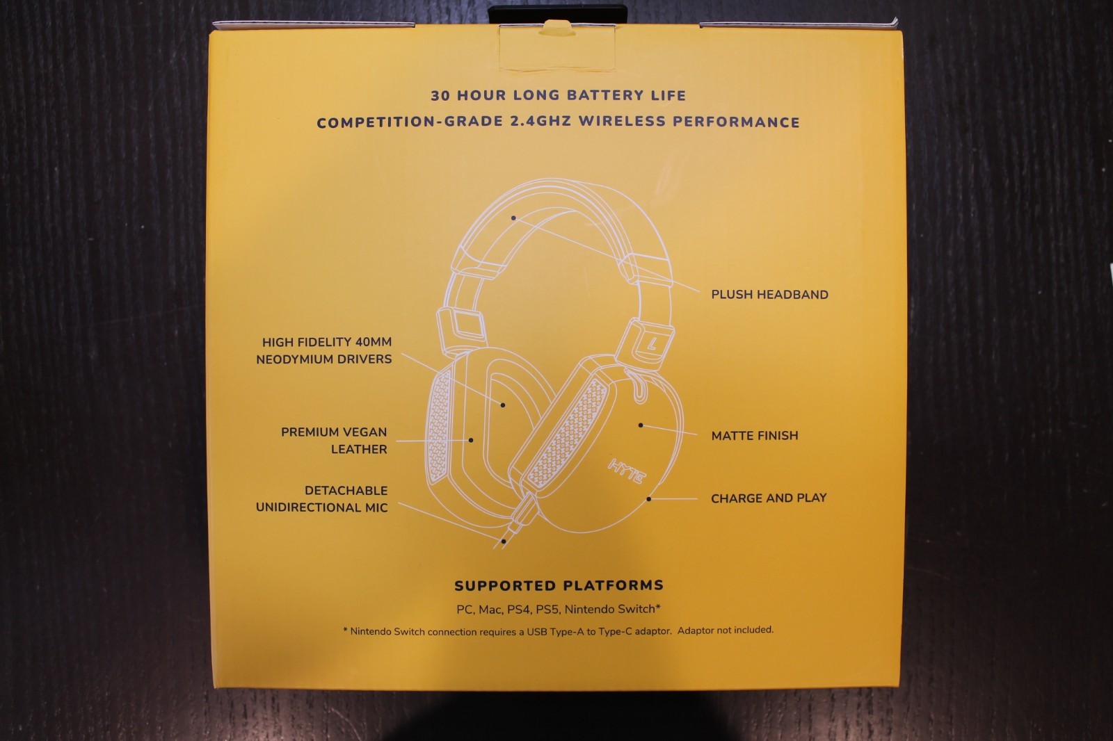 HYTE HG10 Eclipse Lunar Grey wireless gaming headset headphones