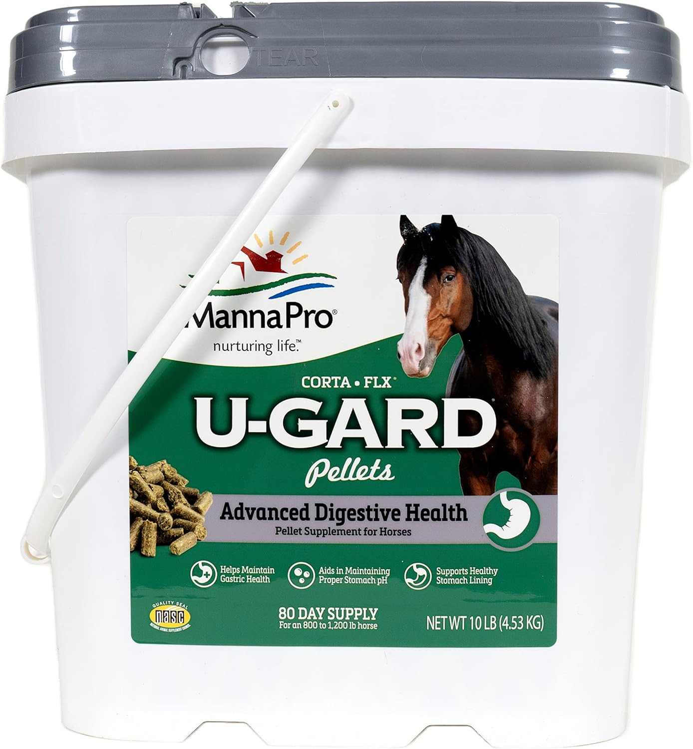 Corta-Flx U-Gard Pellets for Horses – Equine Digestive Health Supplement for Ulc