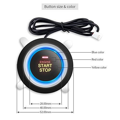 EASYGUARD EC004 Smart RFID Push Engine Start Button Kit