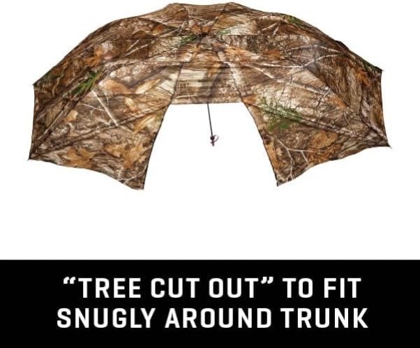 Quick-Setup 57-Inch Tree Stand Umbrella - Durable Camouflage Hunter's Shield