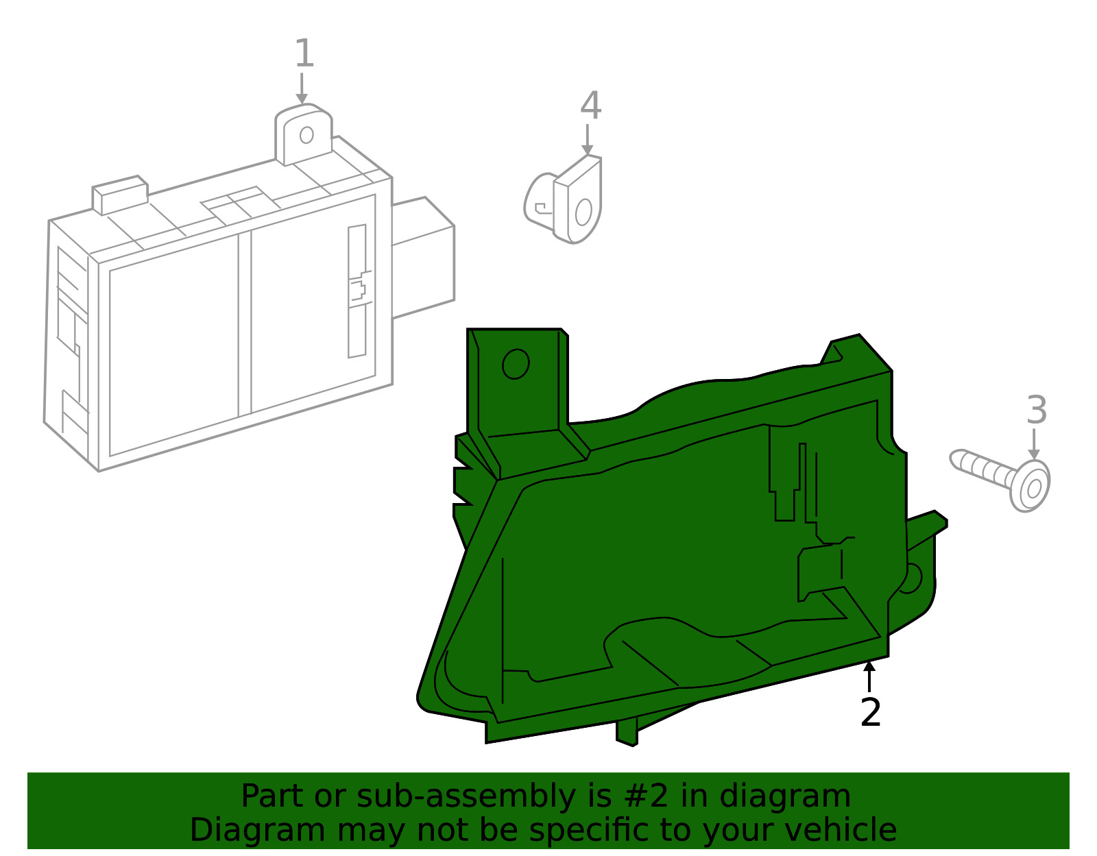 Genuine Audi Mount Bracket 4K8-907-912-A