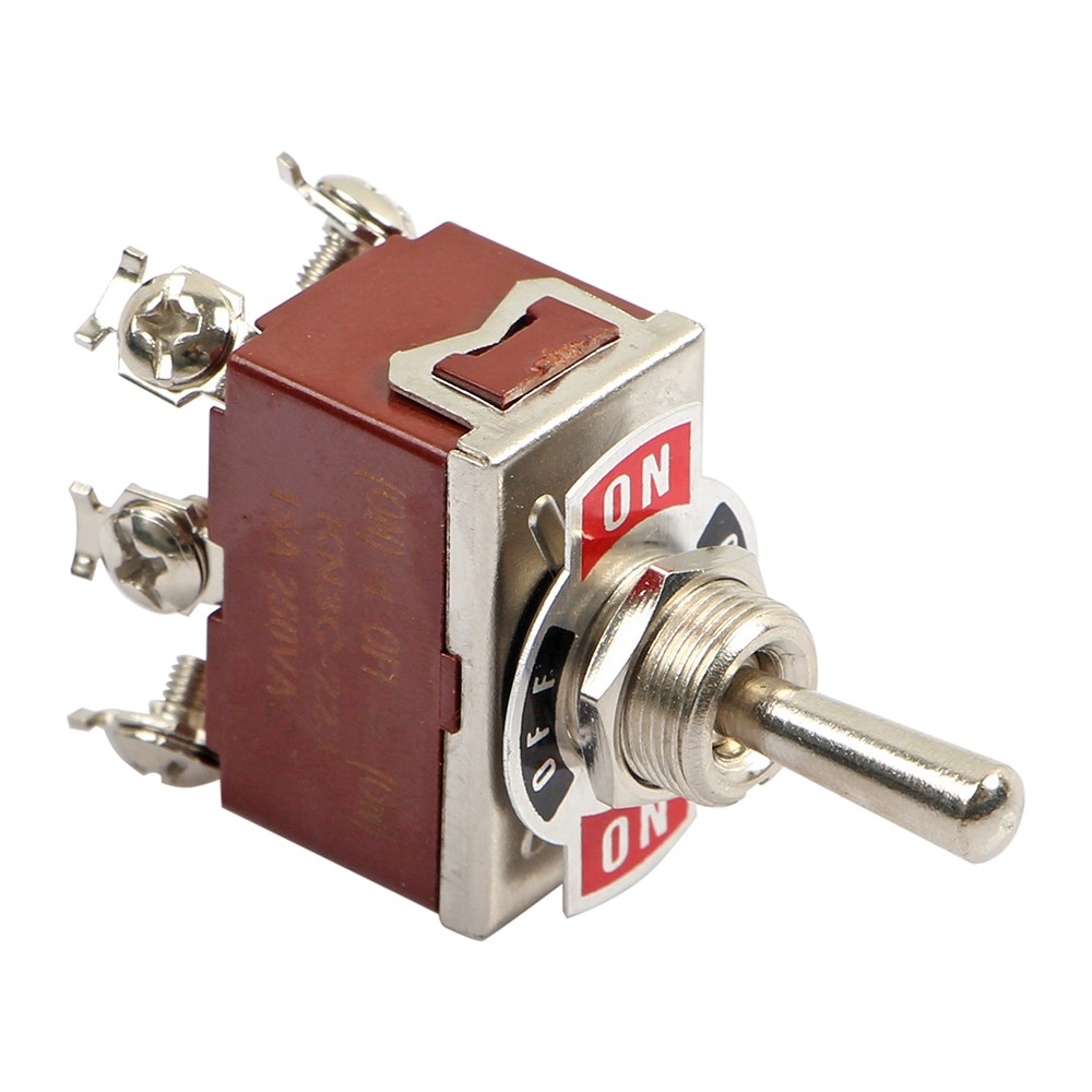 3X Heavy Duty DPDT ON/OFF/ON Toggle Switch 20A 125V/15A 250V Screw Terminals