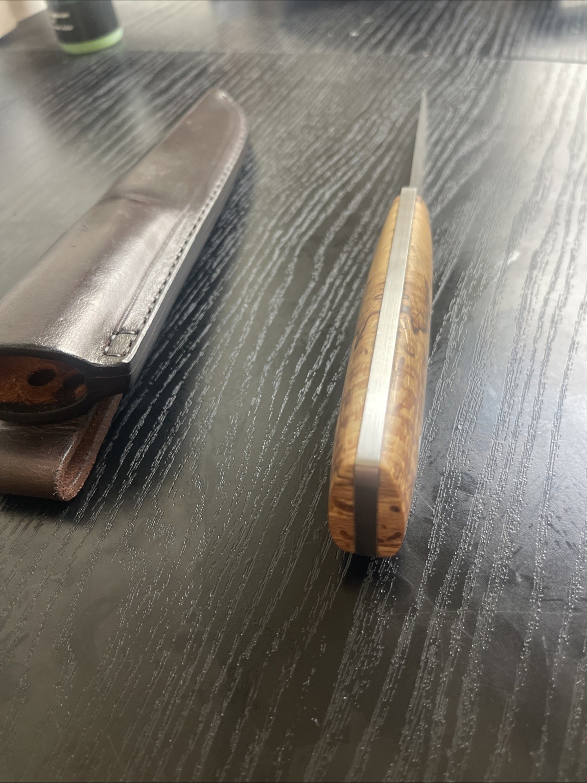 malanika puukko Elmax Full Tang Maple Burl